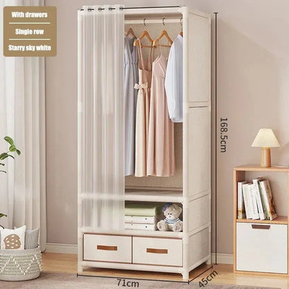 Floor-Standing Simple Wardrobes Home Large Capacity Durable Clothes Cabinet Dustproof And Economical Wardrobe Bedroom Furniture Kitchen Outlet Store Home