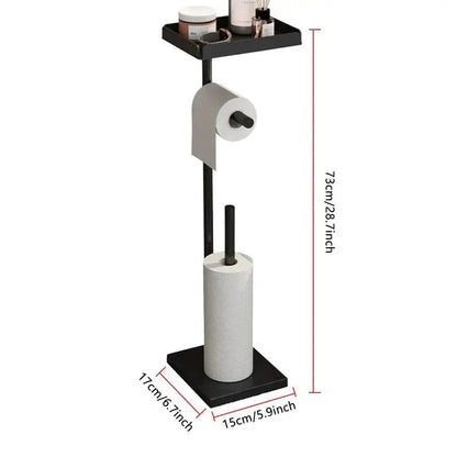Standing Toilet Paper Holder with Storage Shelf - Kitchen Outlet Store Home