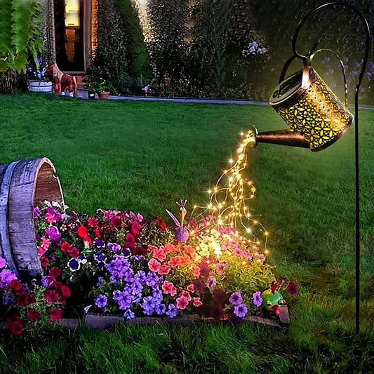 Solar Watering Can Garden Lights