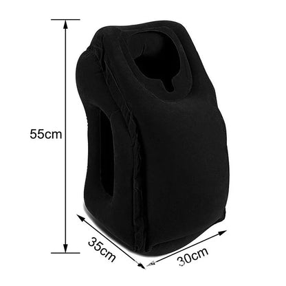 Upgraded Inflatable Air Cushion Travel Pillow Headrest