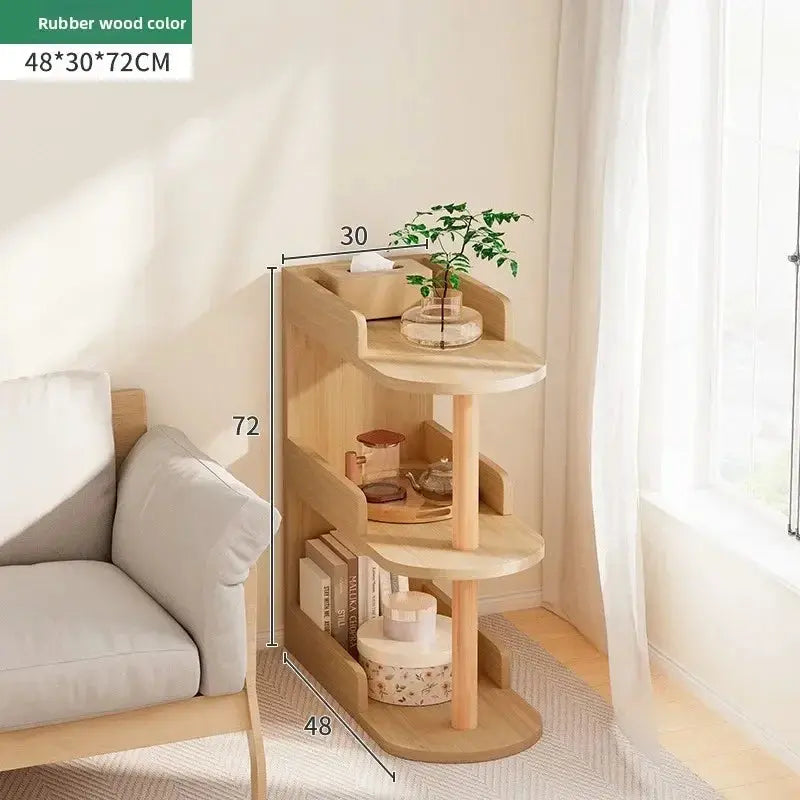 Bedroom bedside clip gap storage shelf storage cabinet small bookshelf floor rack Kitchen Outlet Store Home