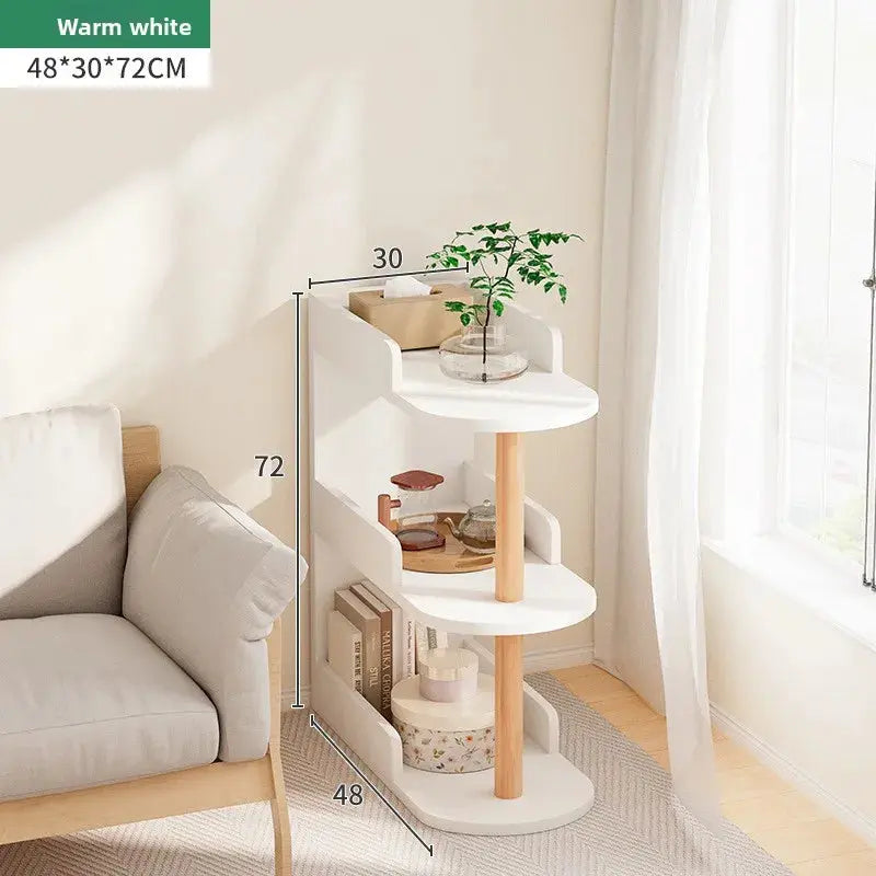 Bedroom bedside clip gap storage shelf storage cabinet small bookshelf floor rack Kitchen Outlet Store Home