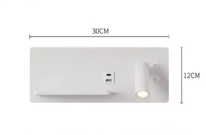 Bedroom Wall Lamp with USB Quick Charging 3W Rotatable Spotlight Reading Light Bedside for Home Decoration  Background Kitchen Outlet Store Home
