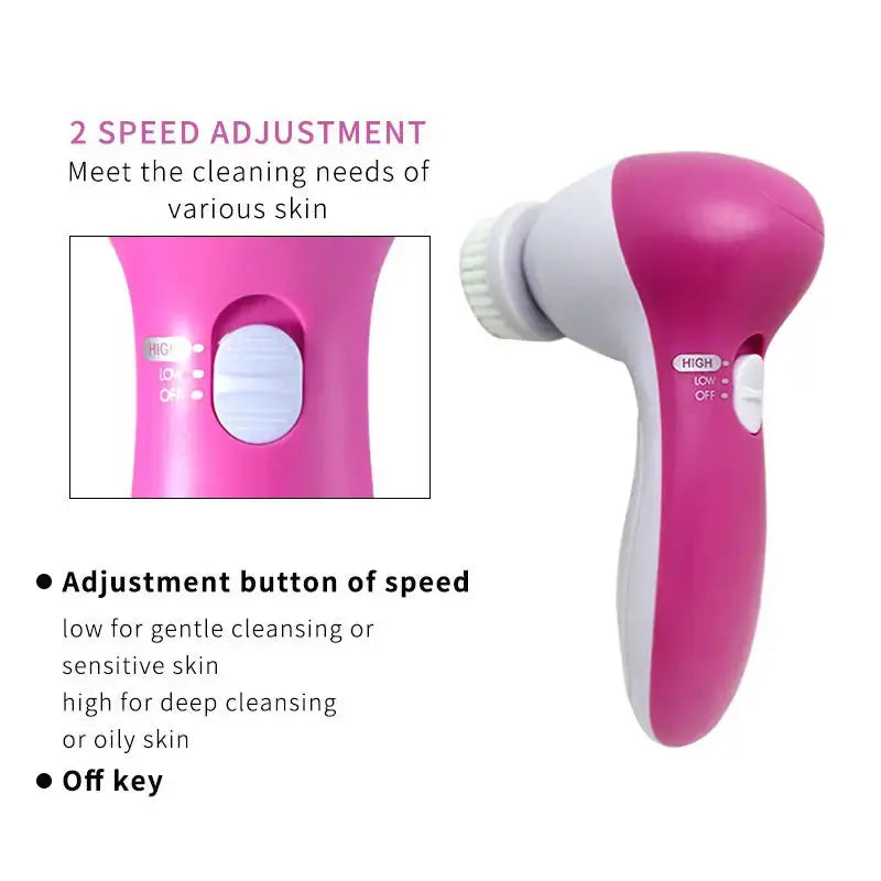 Electric Facial Cleaner 5 IN 1 Face Cleansing - Kitchen Outlet Store Home