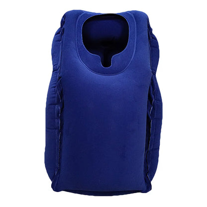 Upgraded Inflatable Air Cushion Travel Pillow Headrest