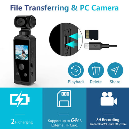 1080P 4K WiFi Full HD Camera 270 Rotatable Mini Camcorders Outdoor Sports