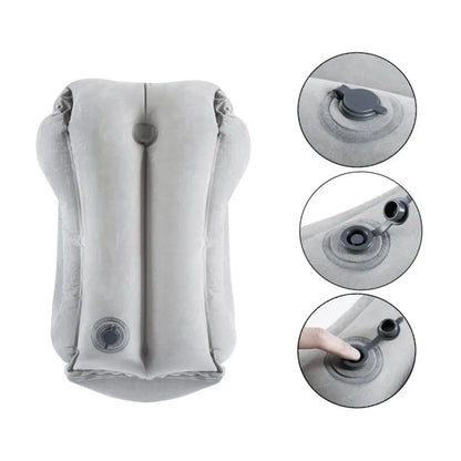 Upgraded Inflatable Air Cushion Travel Pillow Headrest