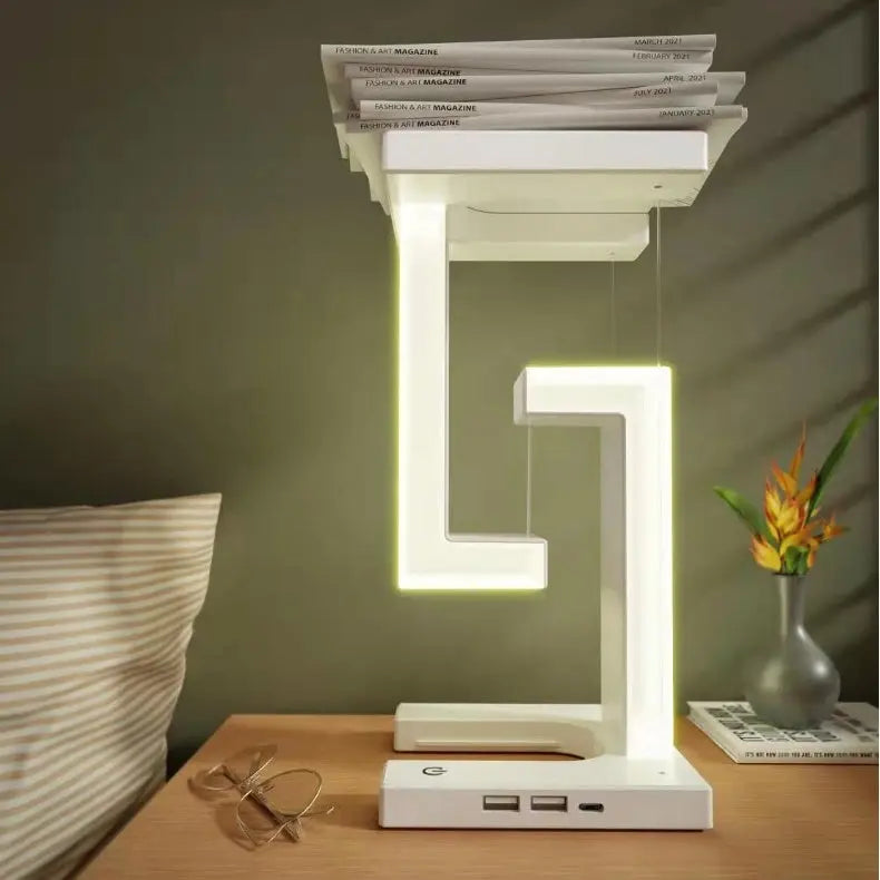 Creative Smartphone Wireless Charging Suspension Table Lamp Balance Lamp Floating For Home Bedroom Kitchen Outlet Store Home