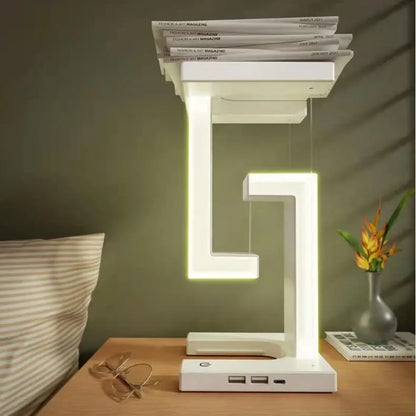 Creative Smartphone Wireless Charging Suspension Table Lamp Balance Lamp Floating For Home Bedroom Kitchen Outlet Store Home